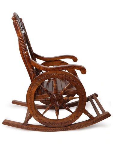 wooden rocking chair swing chair