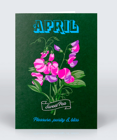 Birth Flower Card By Stuart Gardiner