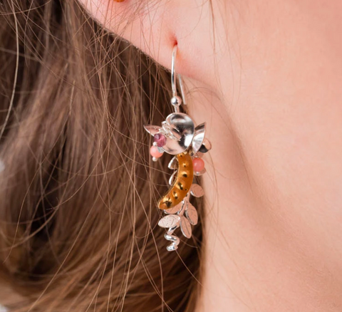Sweet Pea Earrings by Amanda Coleman
