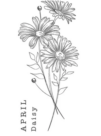 artwork of the birth flower and its name