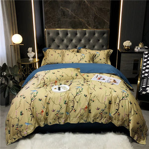 Sunset Aviary Egyptian Cotton Bedding Set - DECORATIQ - Egyptian Bedding