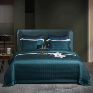 Emerald Bamboo Comfort Bedding Set - DECORATIQ - Emerald Green Bedding