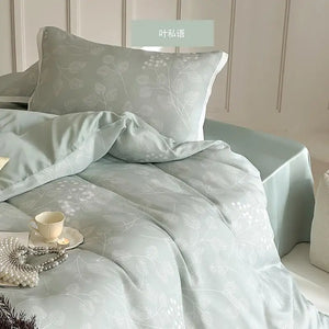 Soft Mint Bamboo Bedding Set - DECORATIQ - Soft Bedding
