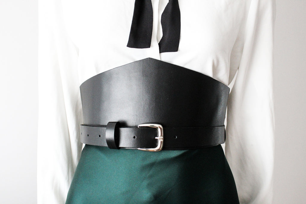 corset leather waist belt