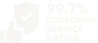 00.7% Customer Service Rating