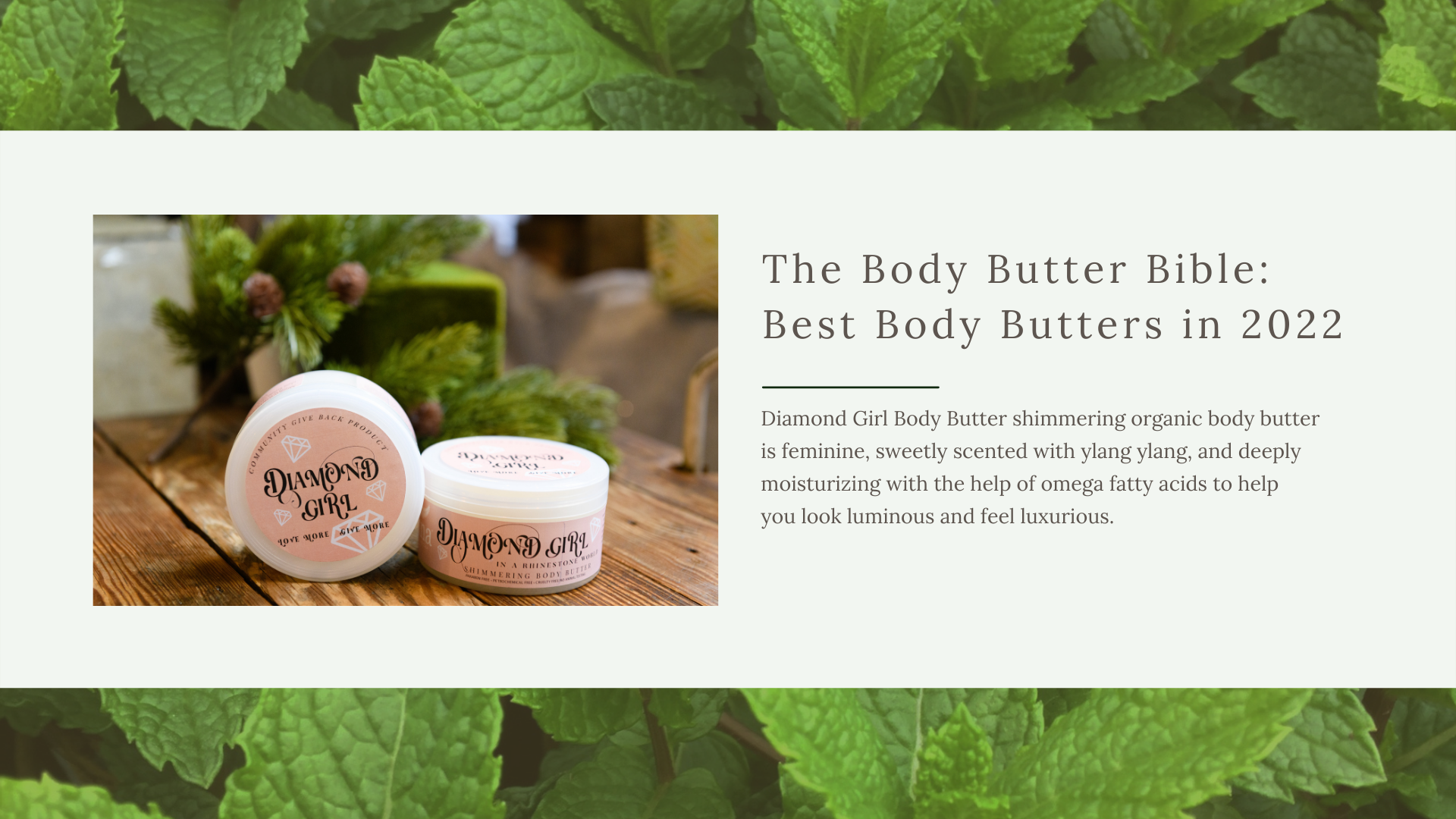 Shimmering Body Butter from Una Biologicals