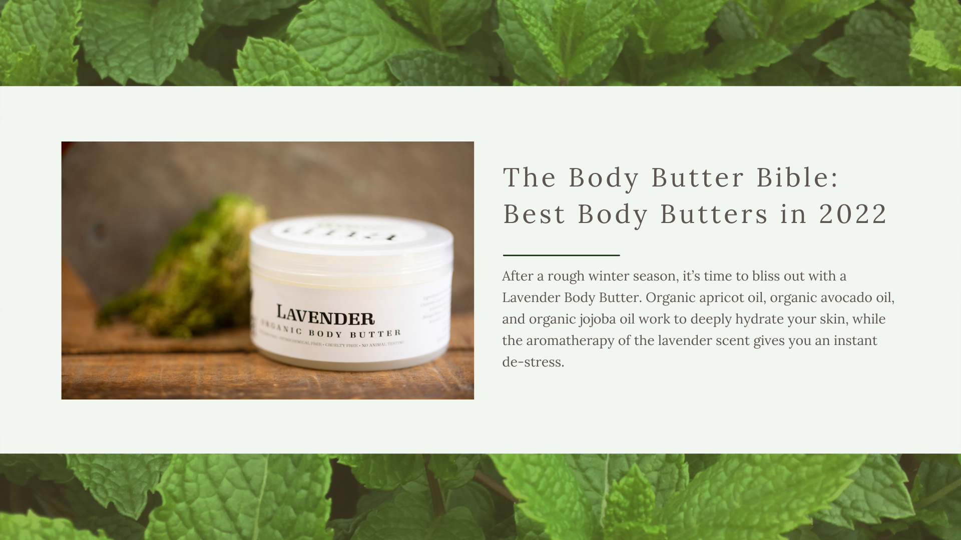 Best Body Butter 2022 - Lavender Body Butter by Una Biologicals