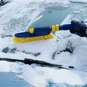 Oskar Heavy Duty 35 Snow Brush for Trucks, Ice Scraper, Lightweight  Ergonomic Design, Dual Handle Snow Removal Tool, Scratch Free Auto Window