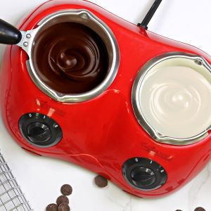 Total Chef Deluxe Chocolatiere Dual Electric Melter for Chocolate and Candy Melts