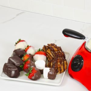 Total Chef Deluxe Chocolatiere Dual Electric Melter for Chocolate and Candy Melts