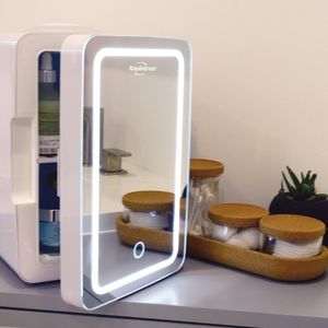 Koolatron Cosmetics Fridge w/ Lighted Makeup Mirror,