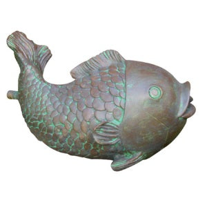 Koolscapes Fish Spitter Water Feature Backyard Pond Accent,