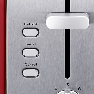 Kenmore 2-Slice Toaster, Red Stainless Steel,