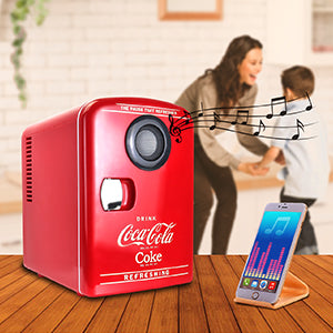 Coca-Cola 4L Cooler/Warmer w/ Bluetooth Speaker,,