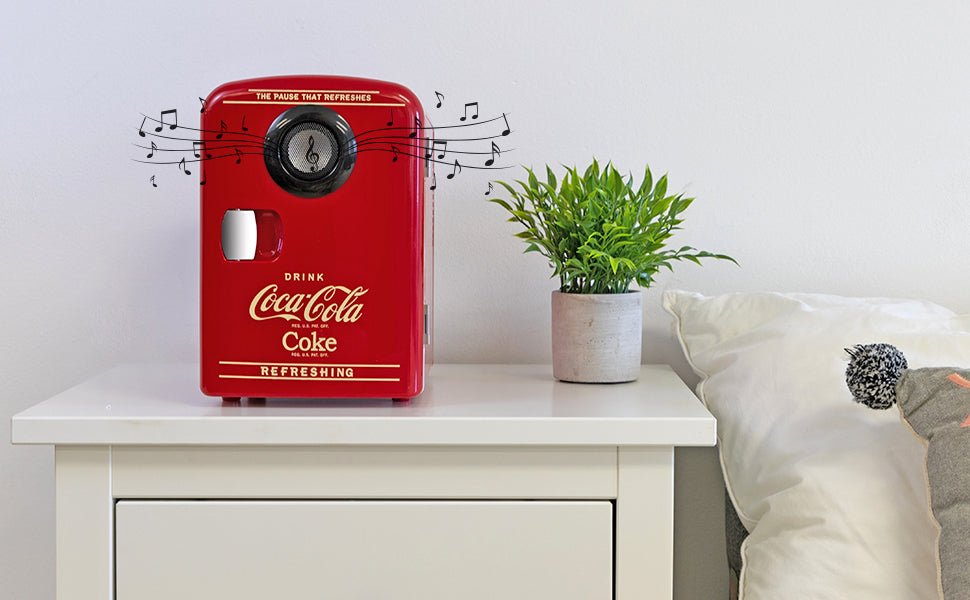 Coca-Cola 4L Cooler/Warmer w/ Bluetooth Speaker,,