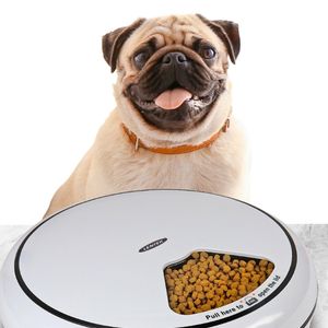 Lentek Programmable Five Meal Pet Dish with Voice Message