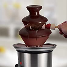 Total Chef 3 Tier Chocolate Fountain, Huge 1.5 lbs (680 g) Capacity,