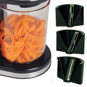 Total Chef 3-in-1 Automatic Electric Vegetable Spiralizer and Slicer,