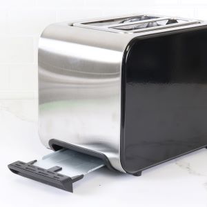 Total Chef 2 Slice Compact Wide Slot Toaster with 7 Shade Settings,