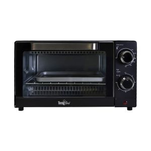 Total Chef 4-Slice Toaster Oven 1000W Black Compact Countertop Oven