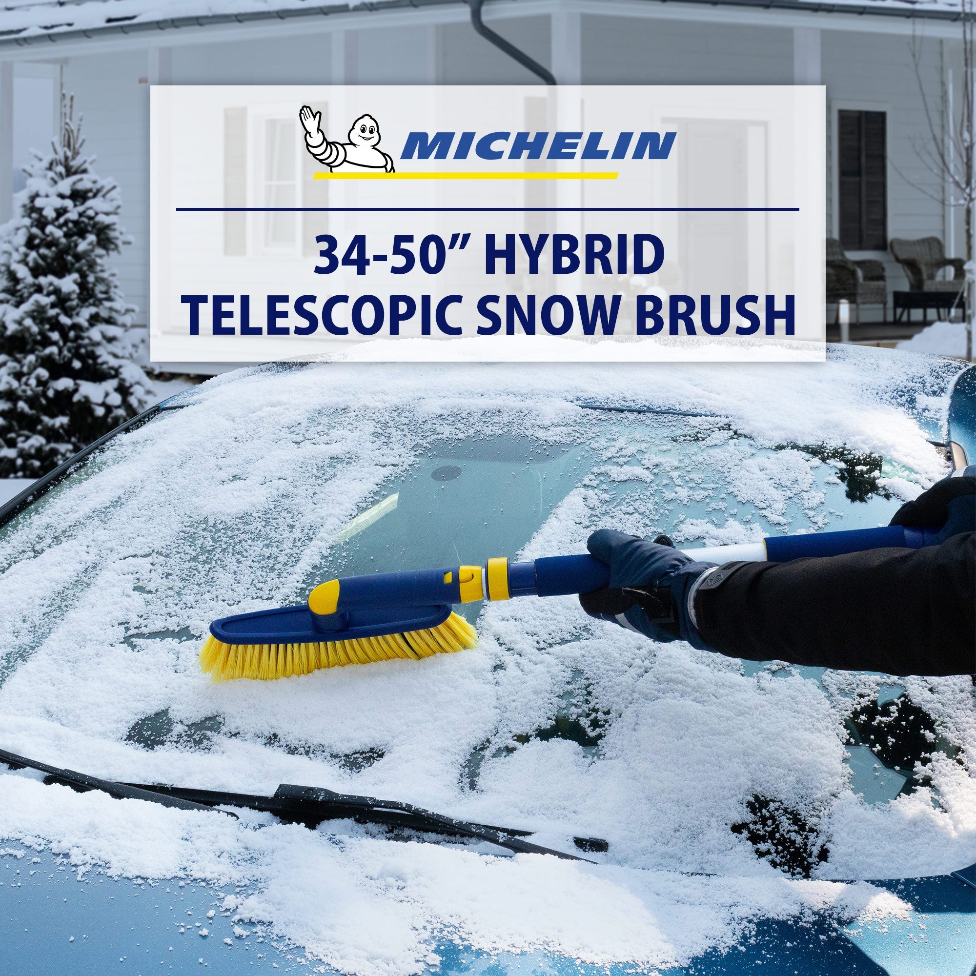 Koolatron Oskar Brosse à neige pliable de 55,9 cm, grattoir à glace  amovible, brosse bidirectionnelle