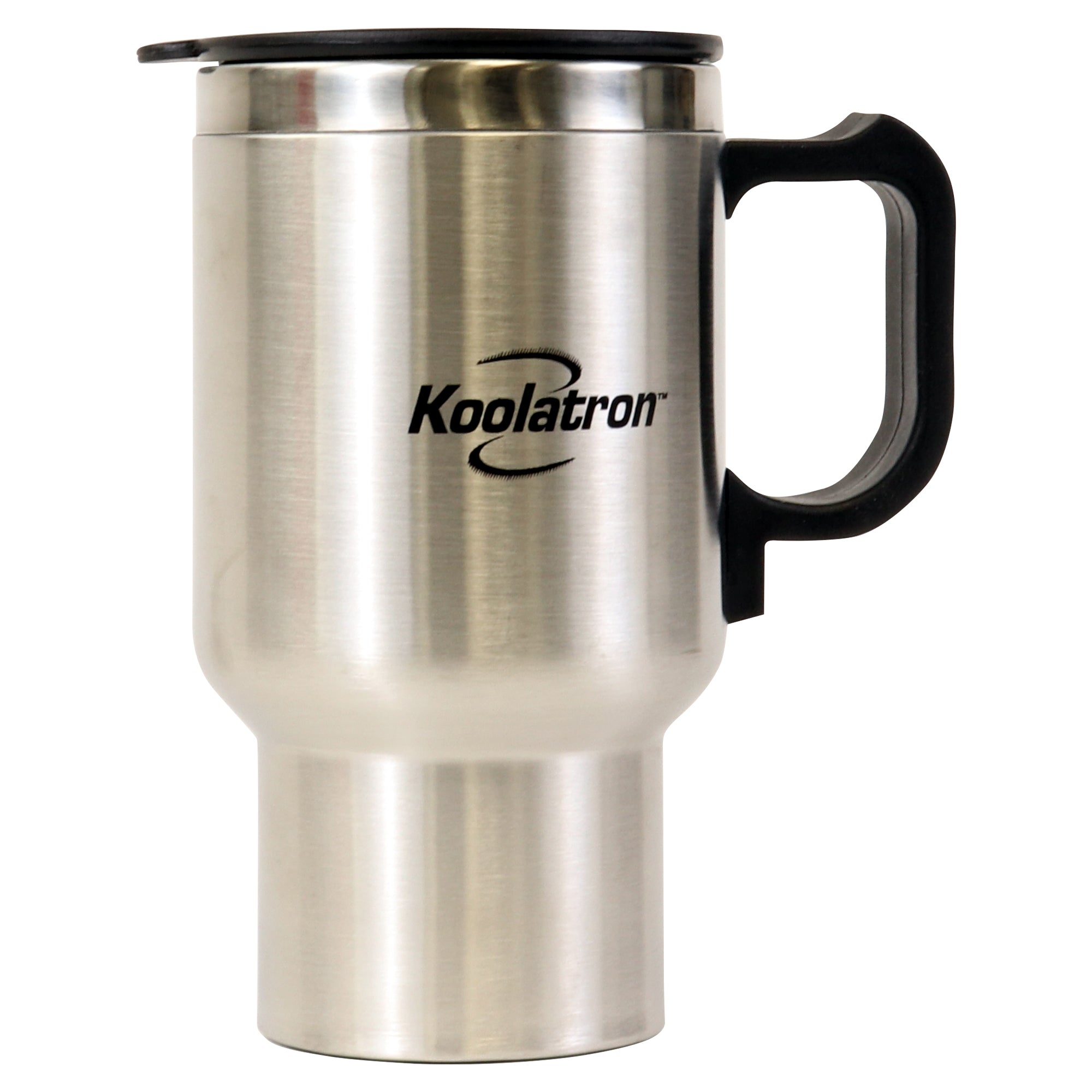 Koolatron 12V Insulated Vacuum Flask with Heater, 1L Silver and Black  Stainless Steel, Push Button Dispenser, for Car, SUV, Truck, RV, Boat