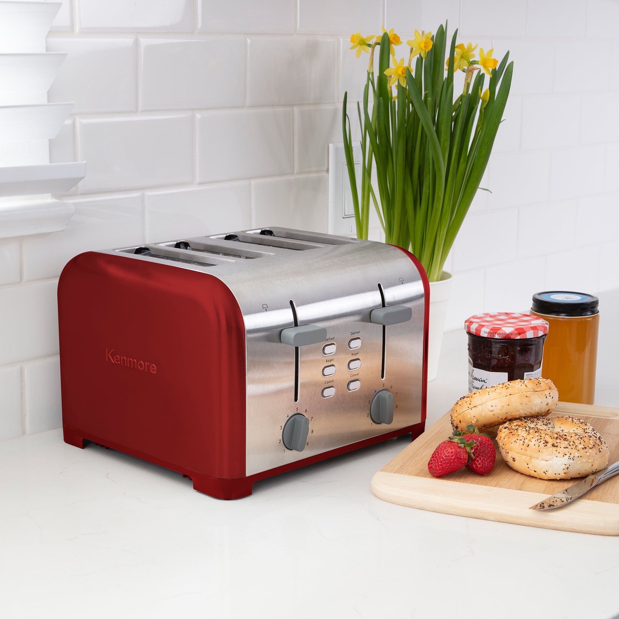 GE 2-Slice Stainless Steel 850-Watt Toaster in the Toasters department at