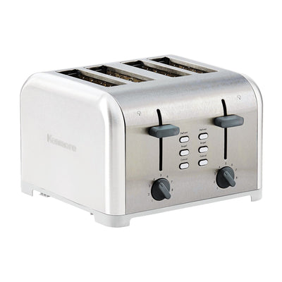 Kenmore Toaster with Dual Controls | White | 4-Slice