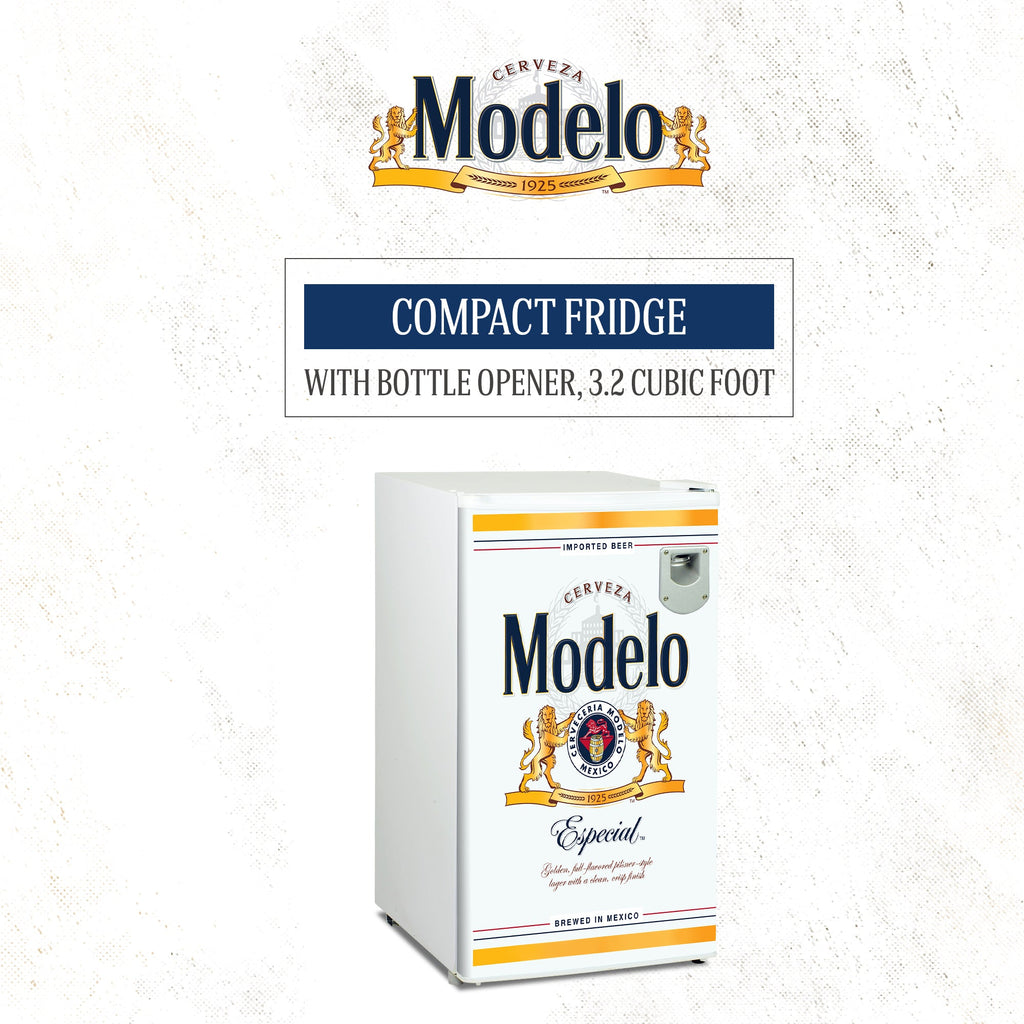 Modelo Compact Fridge with Bottle Opener | 90L | White