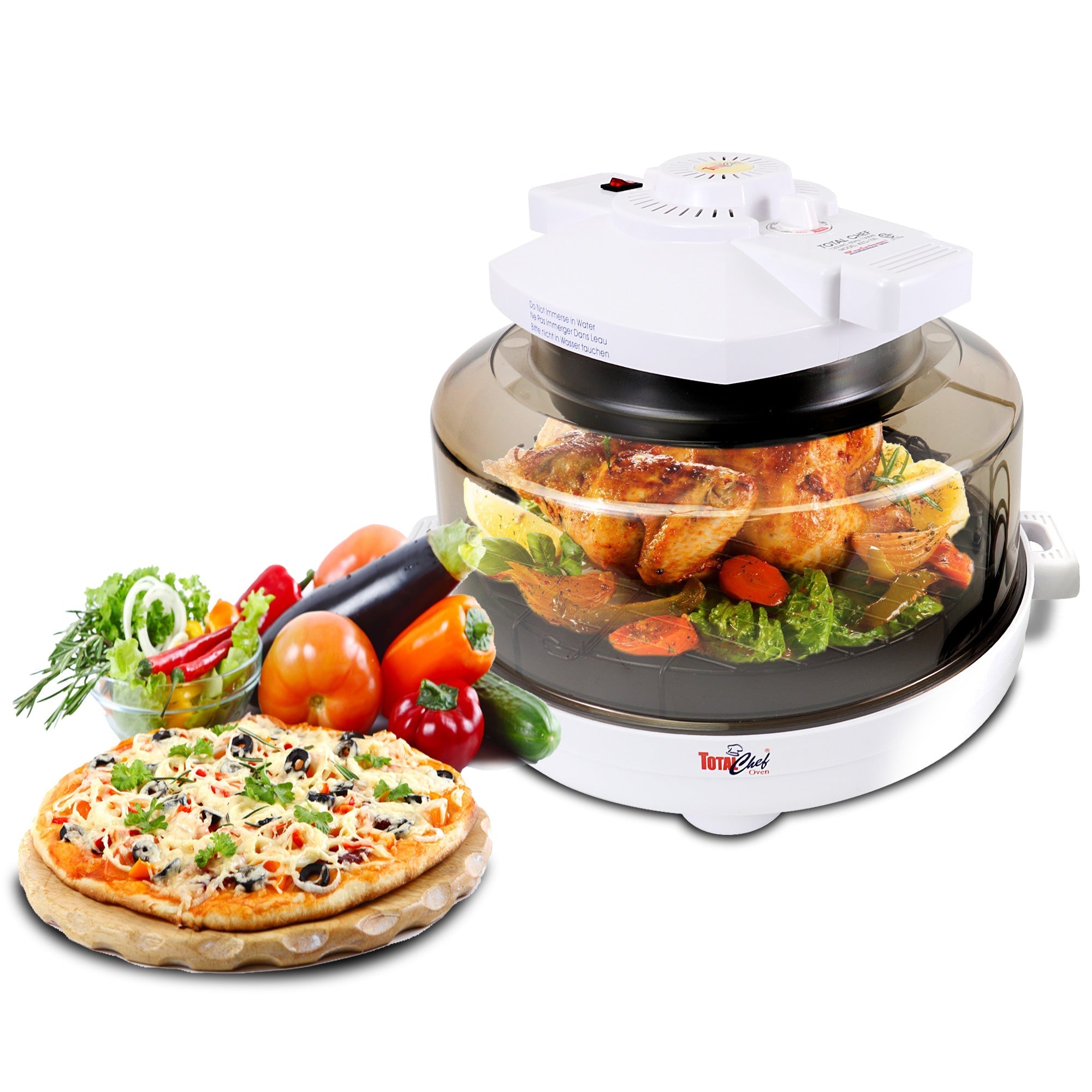 Commercial Chef 10L 4 Slice Mechanical Toaster Oven CHTO40B, Color