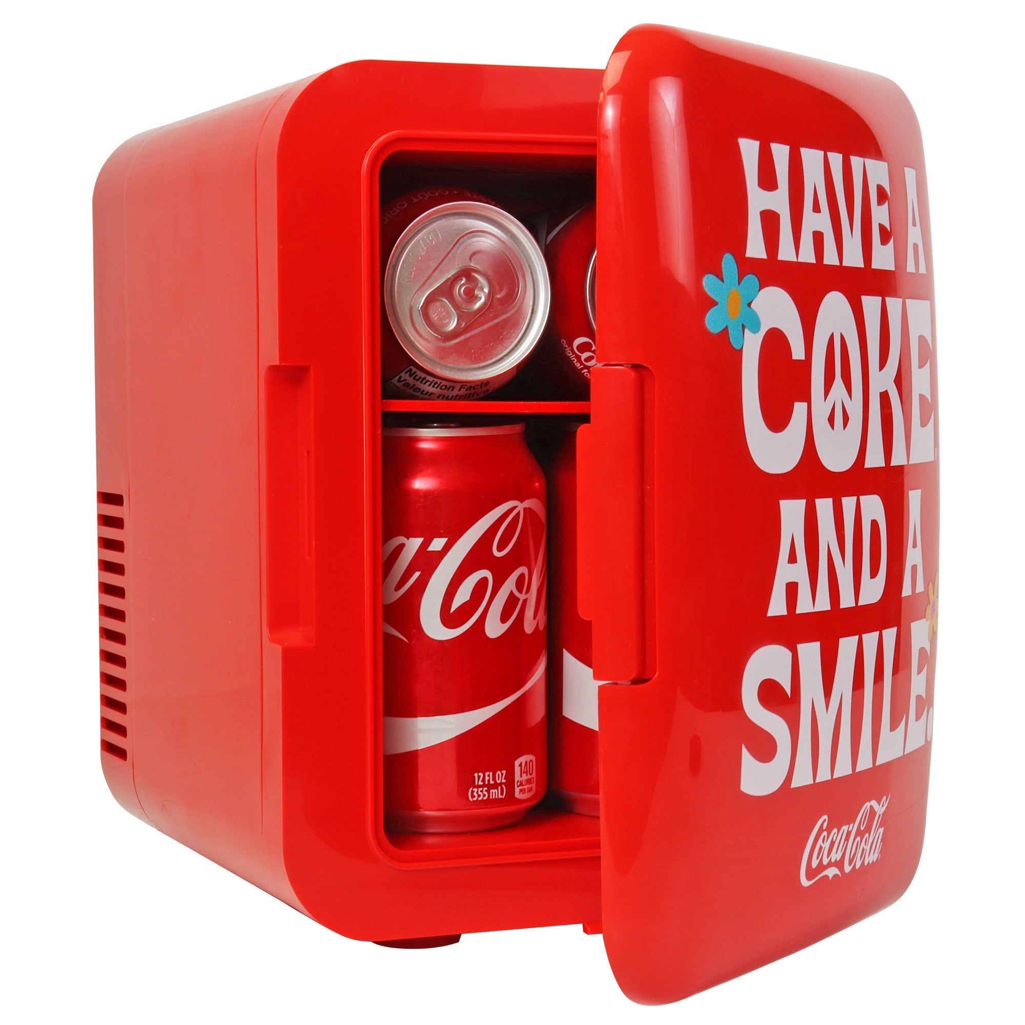 Coke Portable Mini Fridge 6 Can Mini Cooler 120V/12V DC Home Car Coca Cola  59586601064