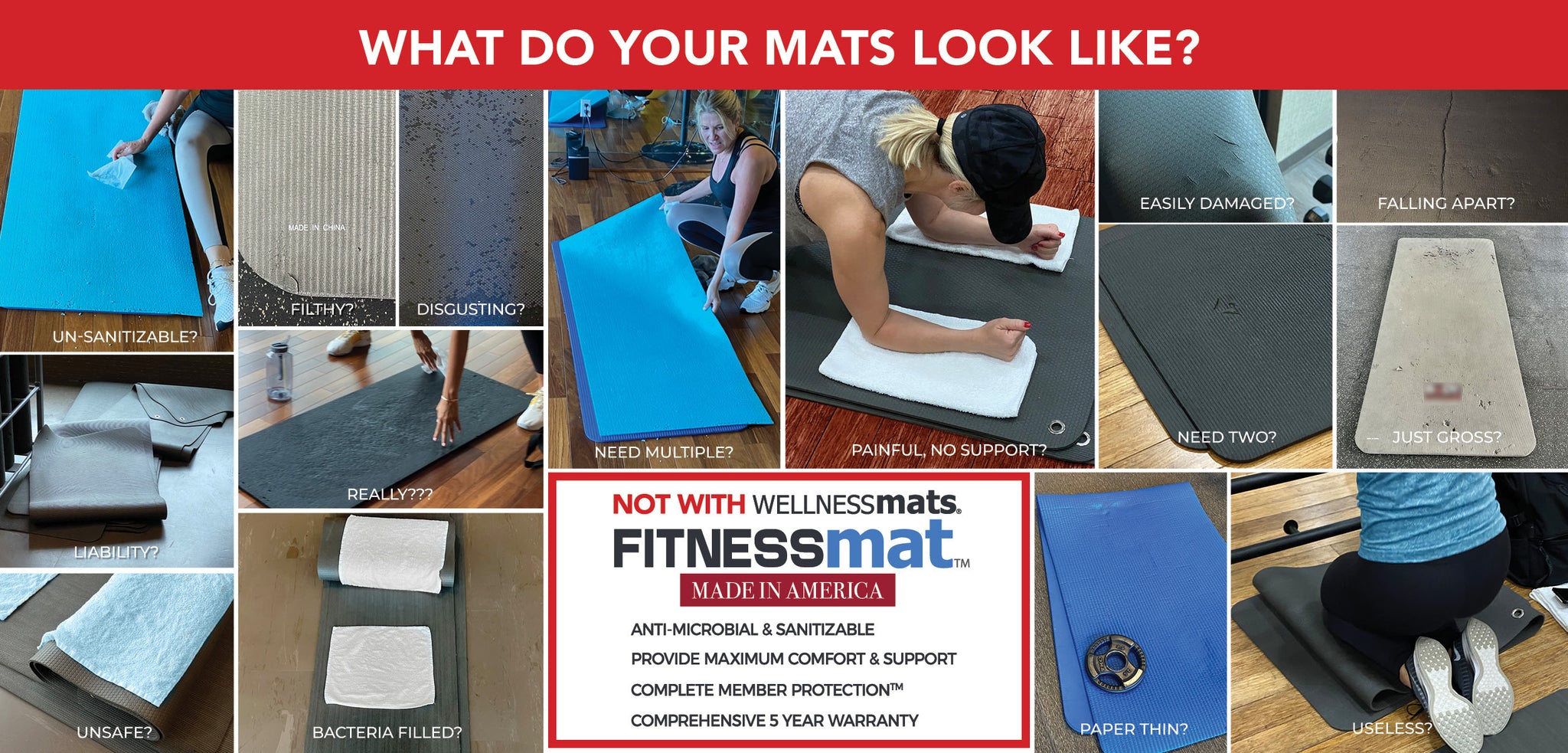Issues with other mats in the fitness industry