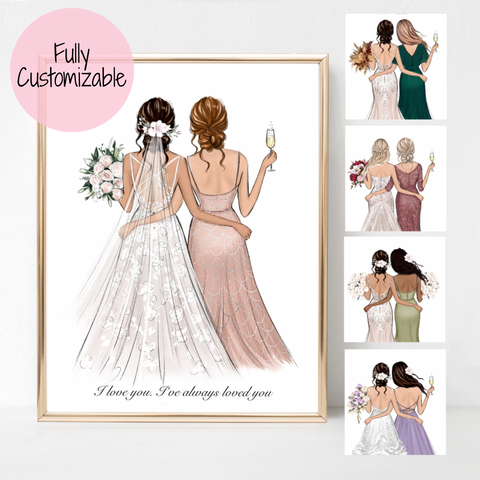 Bridesmaid Or Special Dress Illustration – Letterfest