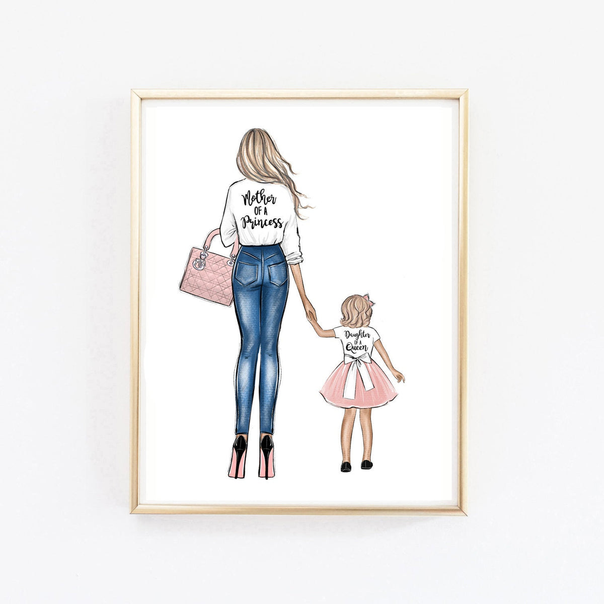 Mother of a princess art fashion illustration – Lalana Arts