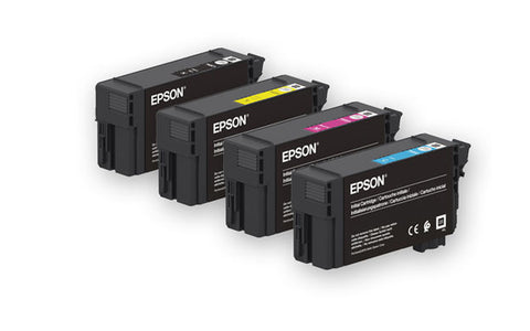 Epson-inktpatronen met verschillende kleuren