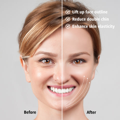 face lifting massage before and after
