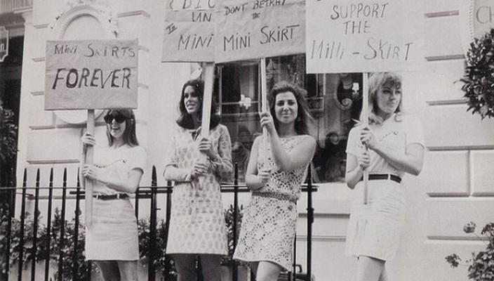 Mini skirt protest 1960s