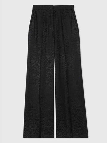 Paul-Smith-Black-Animal-jacquard-Wide-Leg-Trousers