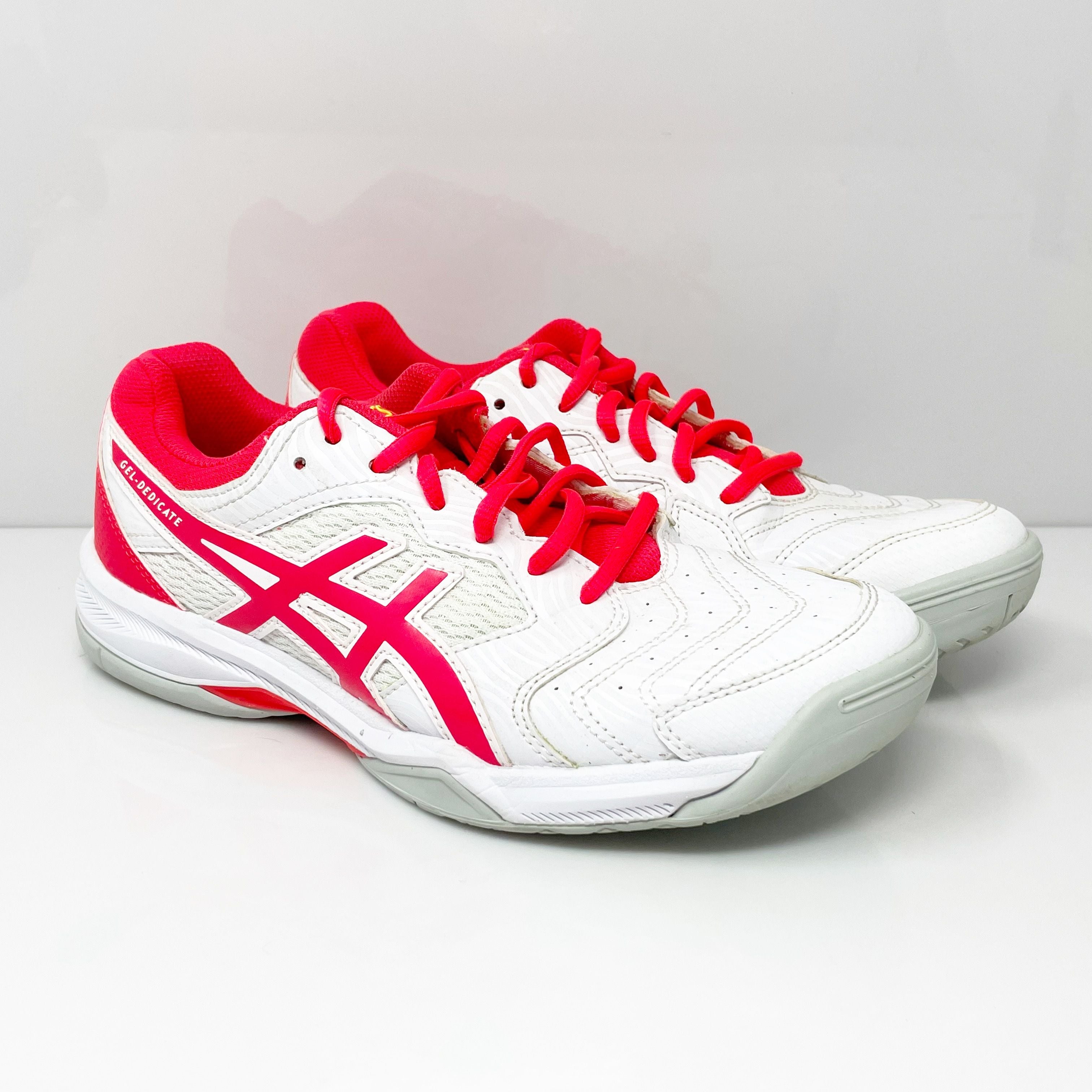 Asics Womens Gel Dedicate 6 1042A067 White Running Shoes Sneakers Size ...