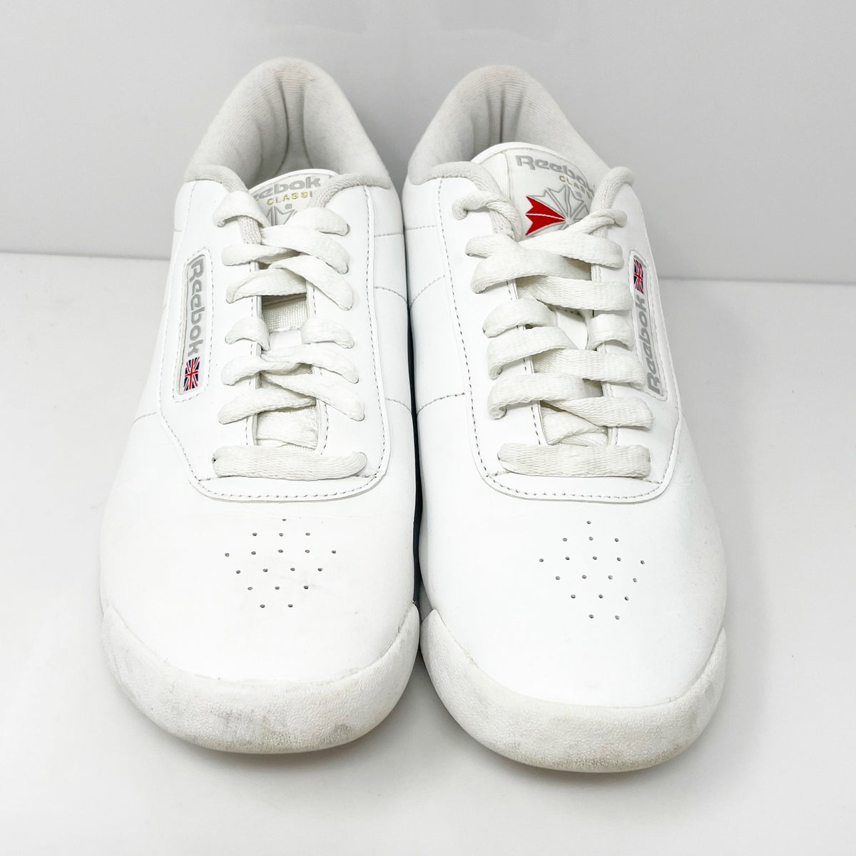 Reebok Womens Classic Princess 1475 White Casual Shoes Sneakers Size 9 ...