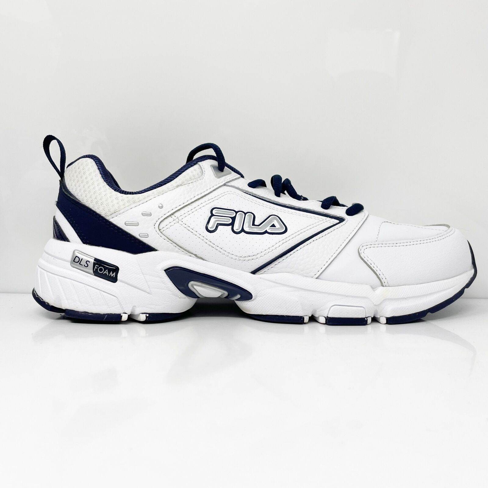Fila Mens DLS Memory Foam 1GW01225-109 White Casual Shoes Sneakers