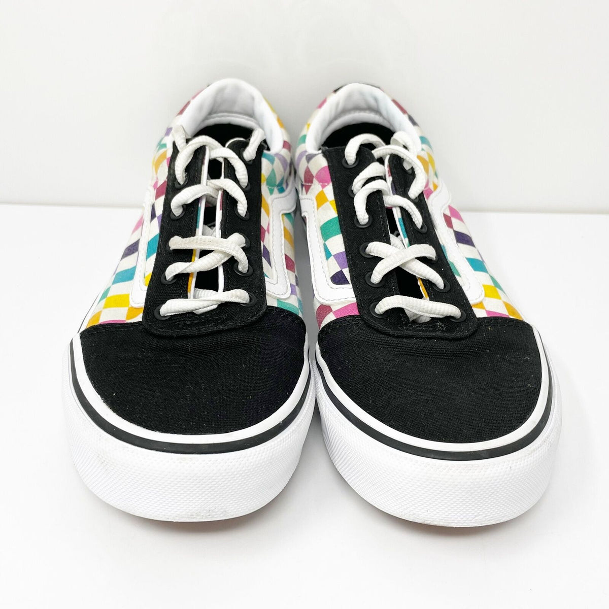 Vans Girls Off The Wall 508731 Black Casual Shoes Sneakers Size 4 ...