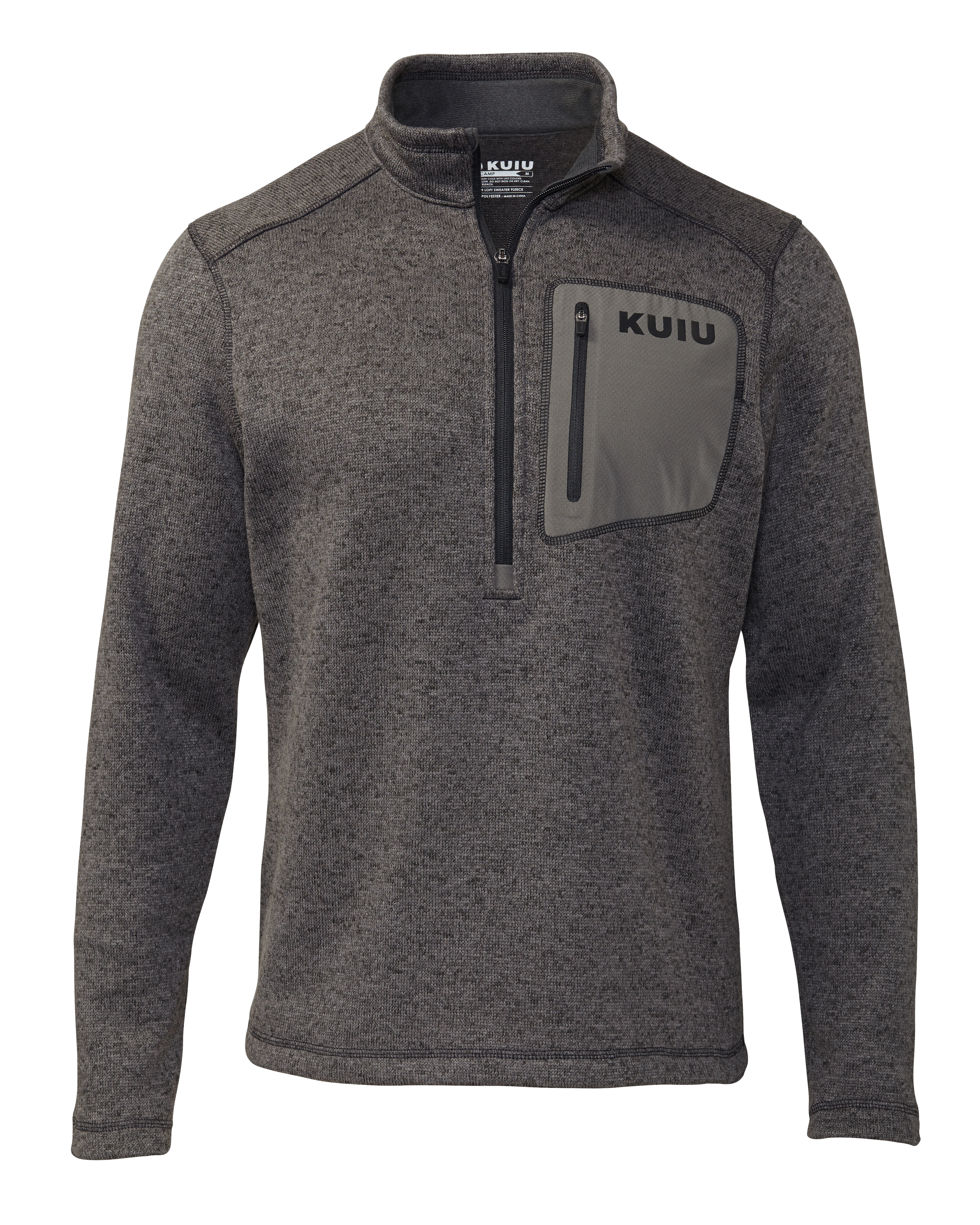 KUIU Outlet Base Camp Pullover Sweater in Charcoal | Size 3XL