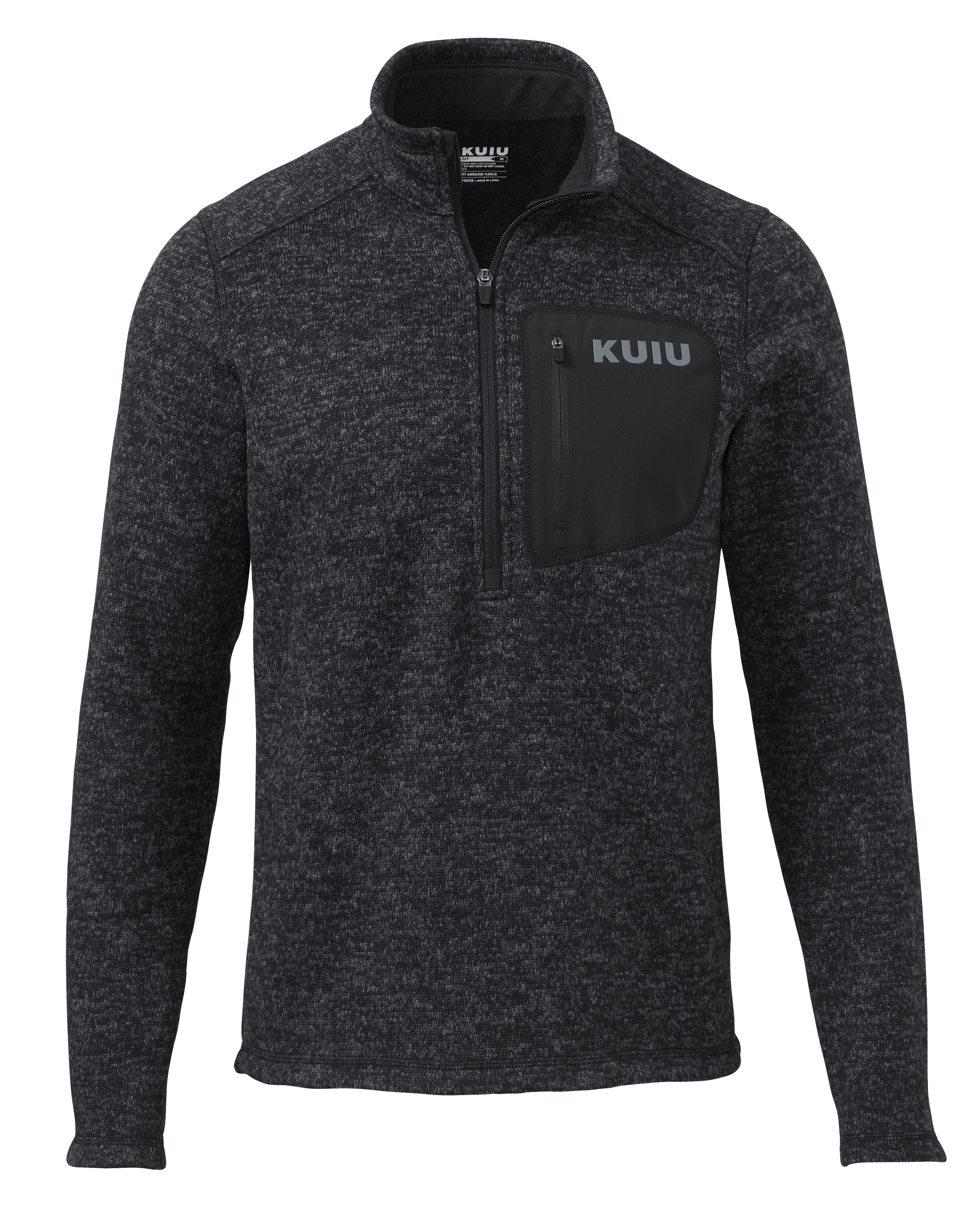 KUIU Outlet Base Camp Pullover Sweater in Heather Black | Size 3XL
