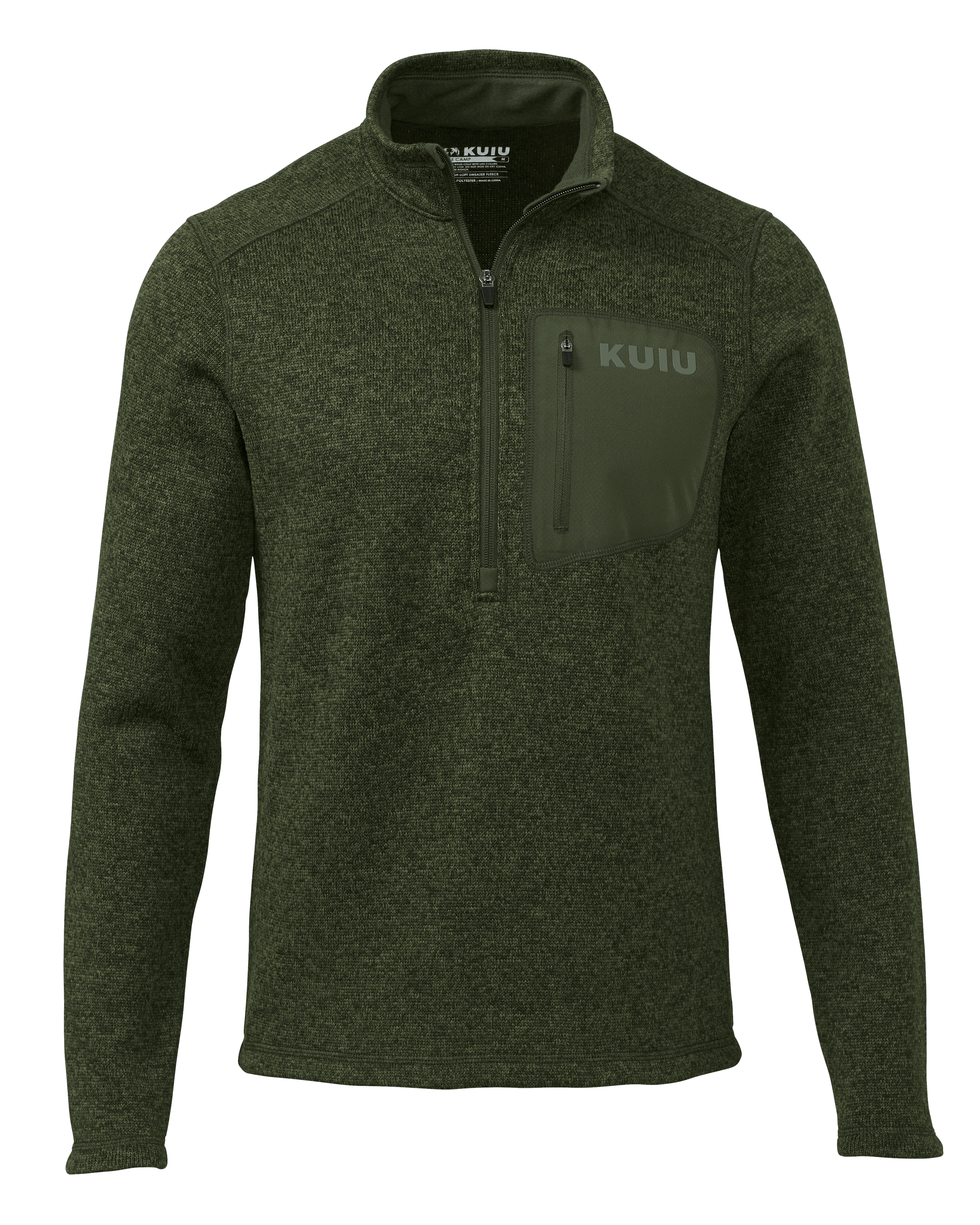KUIU Base Camp Pullover Sweater in Verde Green | Large