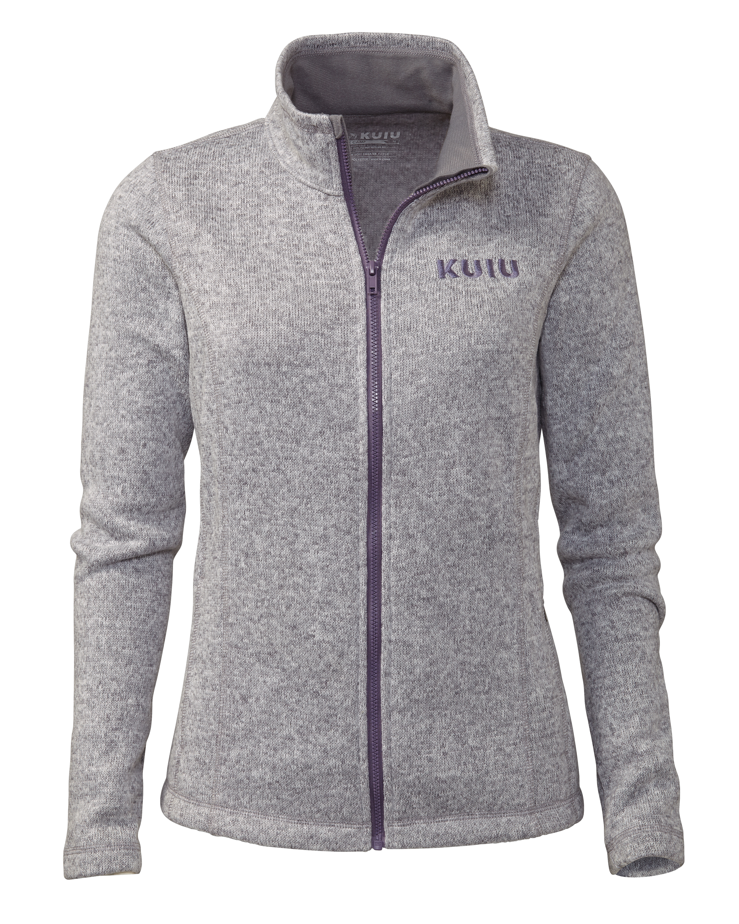 KUIU Outlet Women's Base Camp Sweater in Purple Grey | Size XL