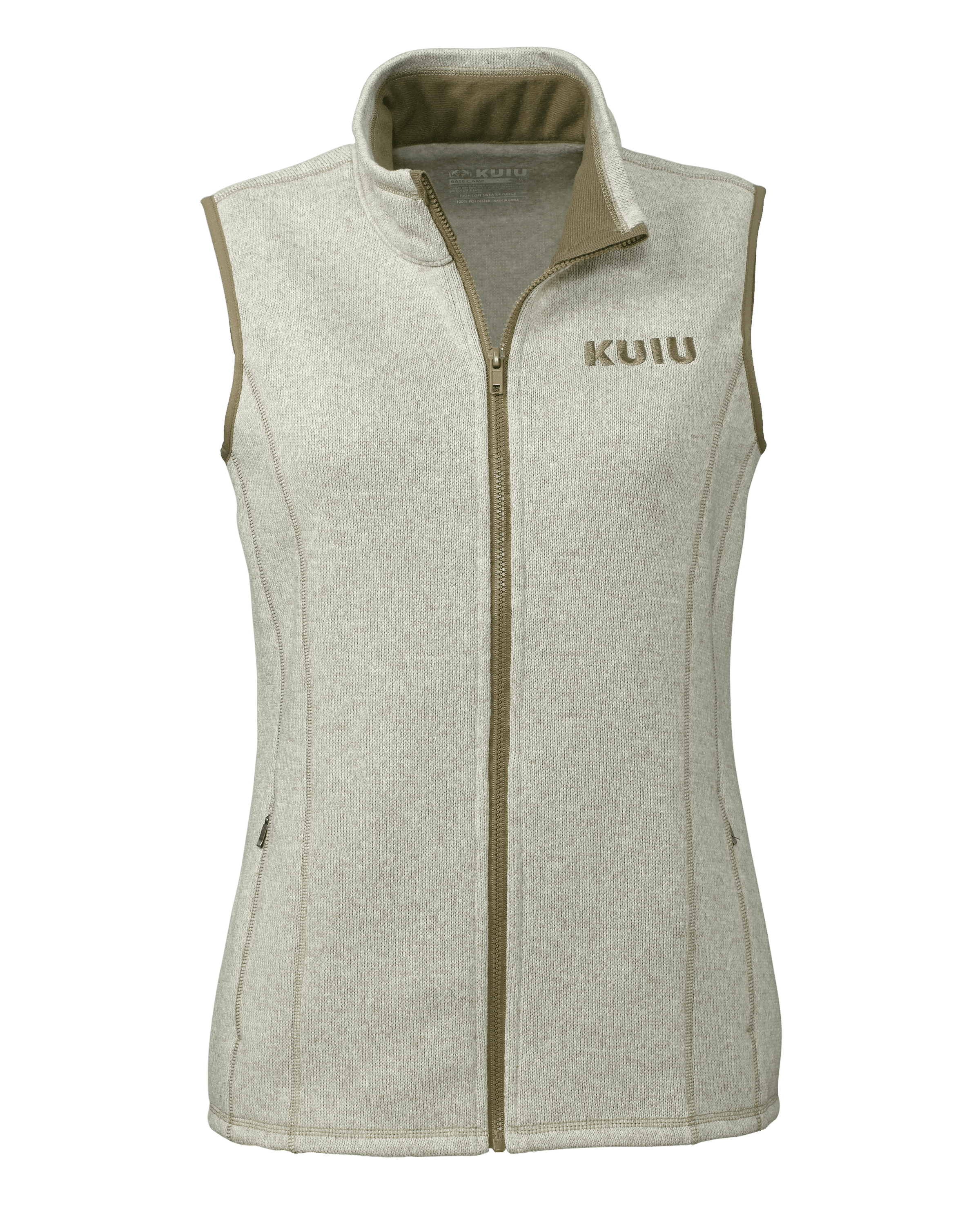 KUIU Outlet Women's Base Camp Sweater Vest in Oatmeal | Medium