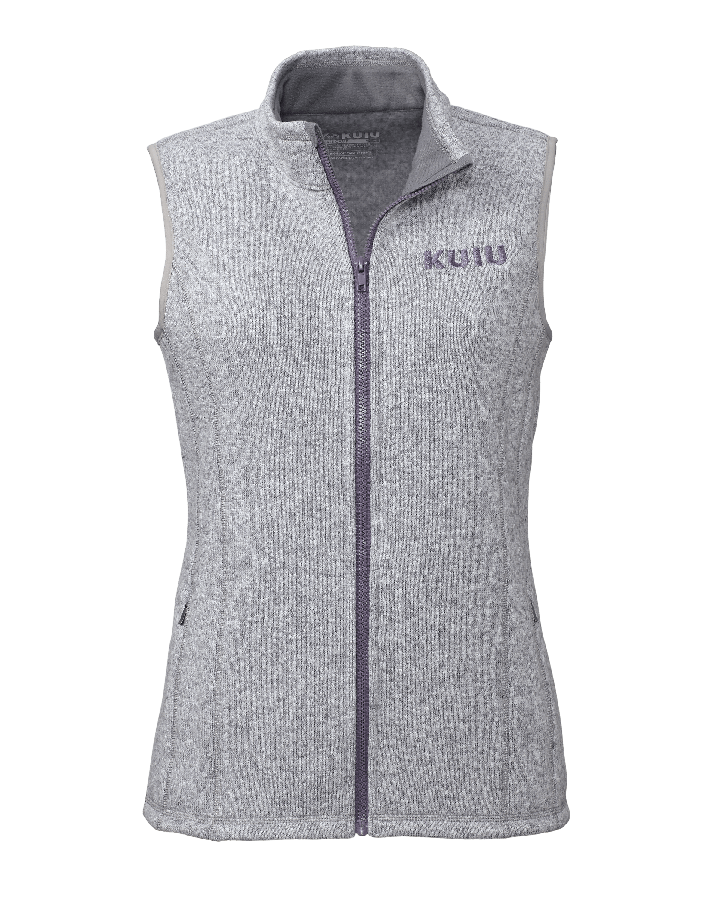 KUIU Outlet Women's Base Camp Sweater Vest in Purple Grey | Size XL