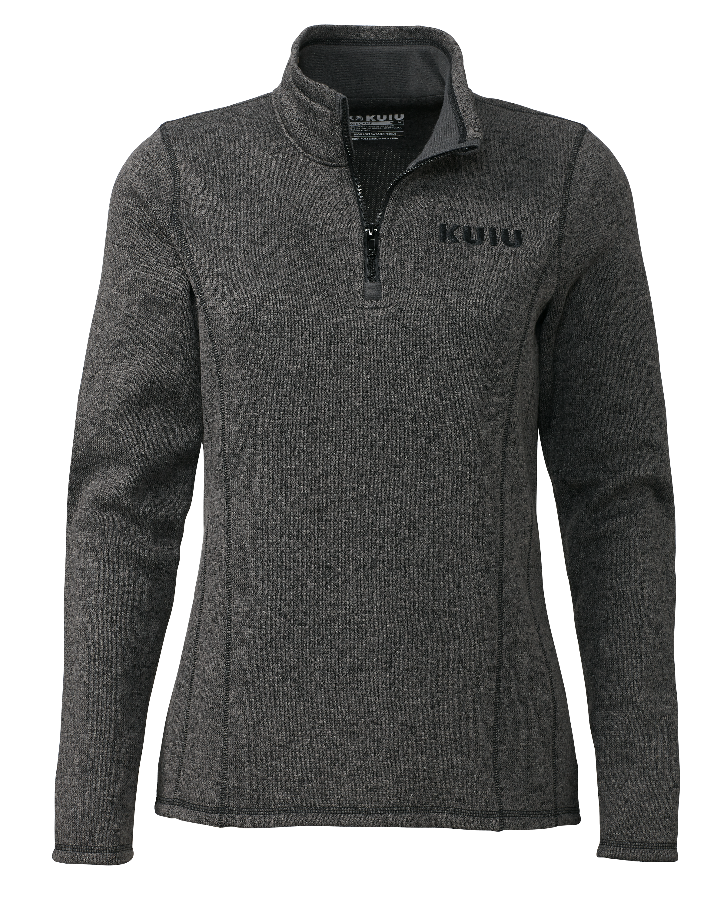 KUIU Outlet Women's Base Camp Pullover Sweater in Charcoal | Size XL