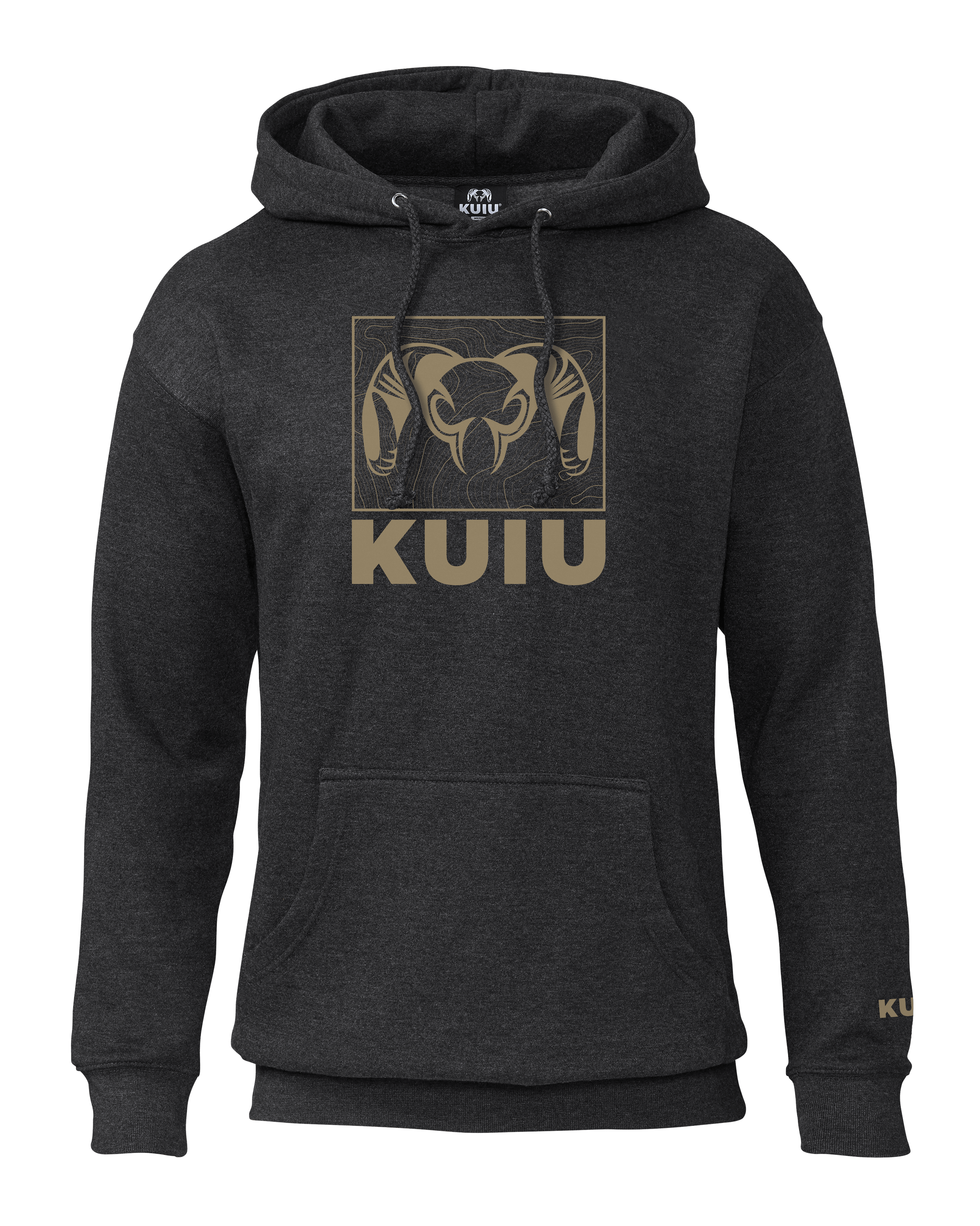 KUIU Outlet Topo Ram Hunting Hoodie in Charcoal | Size 3XL